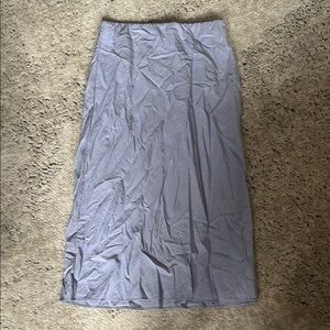Madewell Gray and Purple Midi Pencil Skirt Casual
